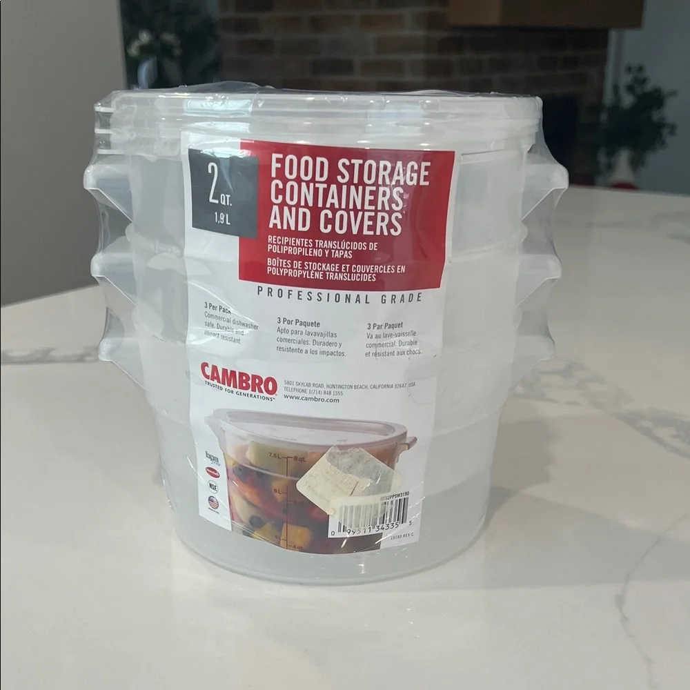 3pc Food Storage & Covers..